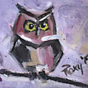 Annoyed Little Owl Art Print