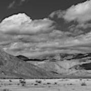 Anza Borrego Black And White Art Print