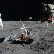 Apollo 11, Buzz Aldrin Deploys Easep Art Print