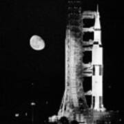 Apollo 11 Spacecraft Ready For Liftoff Art Print