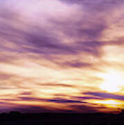 Arizona Desert Sunset #1 Art Print