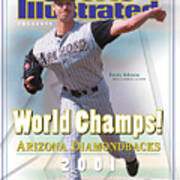 Arizona Diamondbacks Randy Johnson, 2001 World Champions Sports Illustrated Cover Art Print