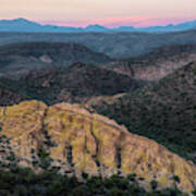 Arizona Rocky Landscape At Sunset Art Print