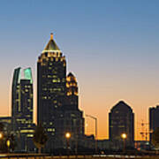 Atlanta Midtown Skyline At Dawn Art Print