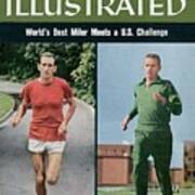 Australia Herb Elliott And Usa Dyrol Burleson, Track & Field Sports Illustrated Cover Art Print