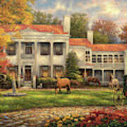 Autumn Afternoon At Belle Meade Art Print
