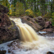 Autumn At The Amnicon River Upper Falls Art Print