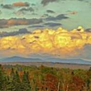 Autumn Clouds Over Maine Art Print