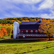 Autumn In Sudbury Vermont Art Print