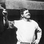 Babe Ruth Salutes The Crowd Art Print