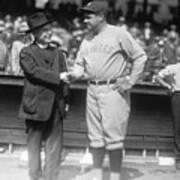 Babe Ruth Shaking Hands With Former Art Print
