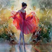 Ballerina Dance Girl Kk45a Art Print