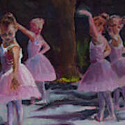 Ballerinas Under The Trees - Dancing Art Print