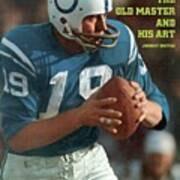 Baltimore Colts Qb Johnny Unitas, 1971 Afc Championship Sports Illustrated Cover Art Print