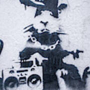 Banksy's Gansta Rat Art Print