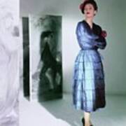 Barbara Mullen In A Balenciaga Dress Art Print