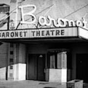 Baronet Theater Bw Demolished In 2010 Asbury Park Art Print