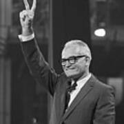 Barry Goldwater Giving Victory Sign Art Print