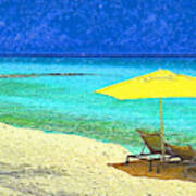 Beach Break On Bimini - Impressionism Art Print