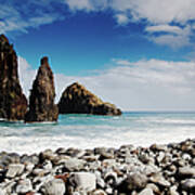 Beach In Madeira Art Print