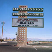 Beatles Performing In Las Vegas Art Print