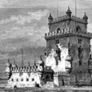 Belém Tower, Lisbon, Portugal, 19th Art Print