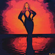 Beyonce - Beautiful Liar - Rmx Art Print