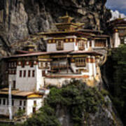 Bhutan, Tigers Nest Monastery-86585 Art Print