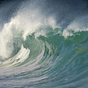 Big Wave, Waimea Bay, Oahu, Hawaii, Usa Art Print
