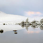 Blackmount Winter Sunrise - Glencoe - Scotland Art Print