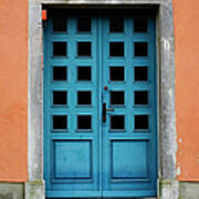 Blue Doorway Art Print