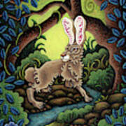 Blue Hare Lagoon Art Print