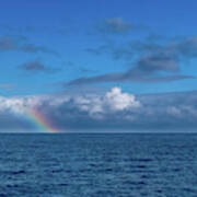 Blue Rainbow Horizon Art Print