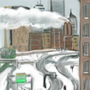 Boston After The Blizzard Art Print