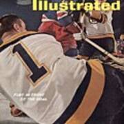 Boston Bruins Goalie Don Head And Patrick Stapleton Sports Illustrated Cover Art Print
