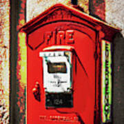 Boston Fire Call Box Art Print