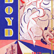 Boyd Theatre Playbill Cover Art Print