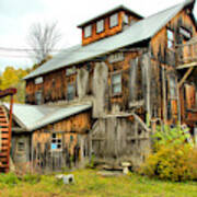 Brewster River Grist Mill Art Print