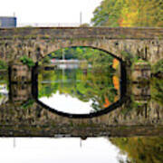 Bridge And Reflection Over River Eske In Donegal Ireland Art Print
