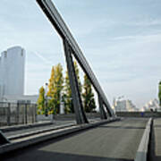 Bridge, Suburban Paris, France Art Print