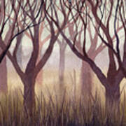 Brownish Forest Art Print
