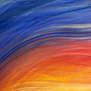 Brush Strokes Painted In Shades Of Art Print