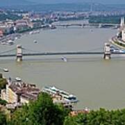 Budapest Danube River Art Print