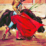 Bullfight Poster Novel Art Print