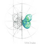 Intuitive Geometry Butterfly Art Print