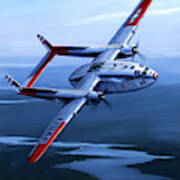 Fairchild C-119c Flying Boxcar Art Print