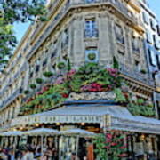 Cafe De Flore In Paris Art Print