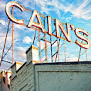 Cain's Ballroom Downtown Tulsa Oklahoma - Square Format Art Print