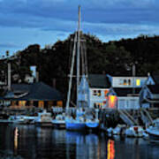 Camden Maine Twightlight Art Print