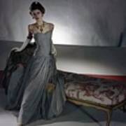 Carmen Dell'orefice Wearing Vogue Patterns Art Print